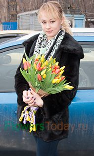Букет из тюльпанов.