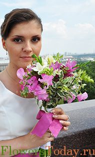 Свадебный букет. Фрезии