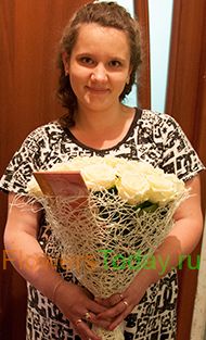 Букет белых роз