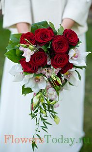 Свадебный букет. Орхидеи, розы