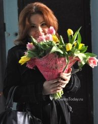 Букет из тюльпанов