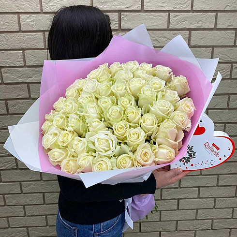 51 роза + конфеты