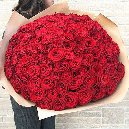 101 роза красная