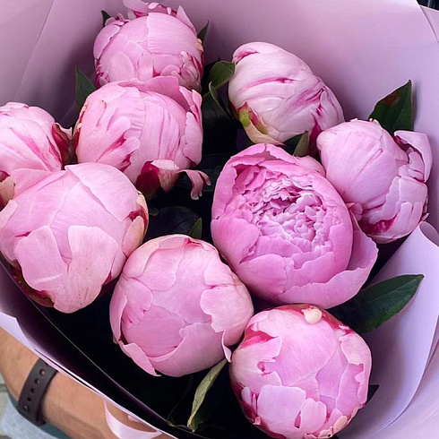 Букет из пионов