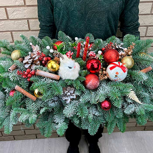 Новогодняя композиция на стол