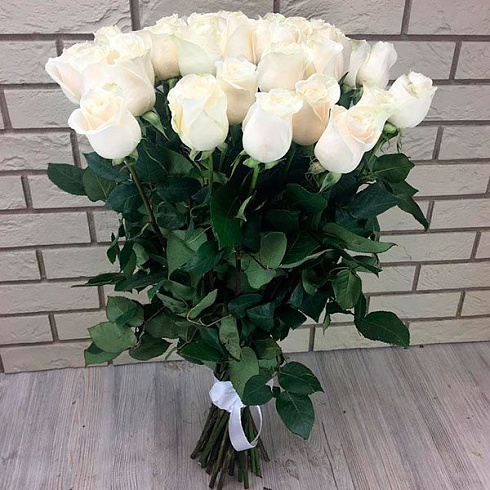 Премиум белые розы