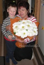 Розы, гербера, хризантемы