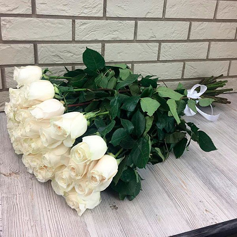 Премиум белые розы