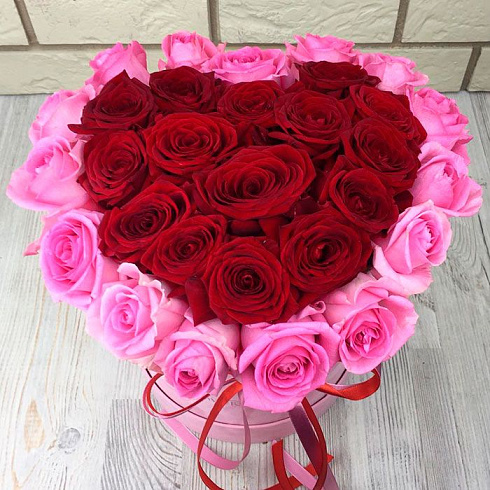 Сердце из роз